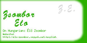 zsombor elo business card